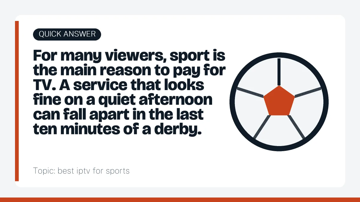 Quick answer: best iptv for sports