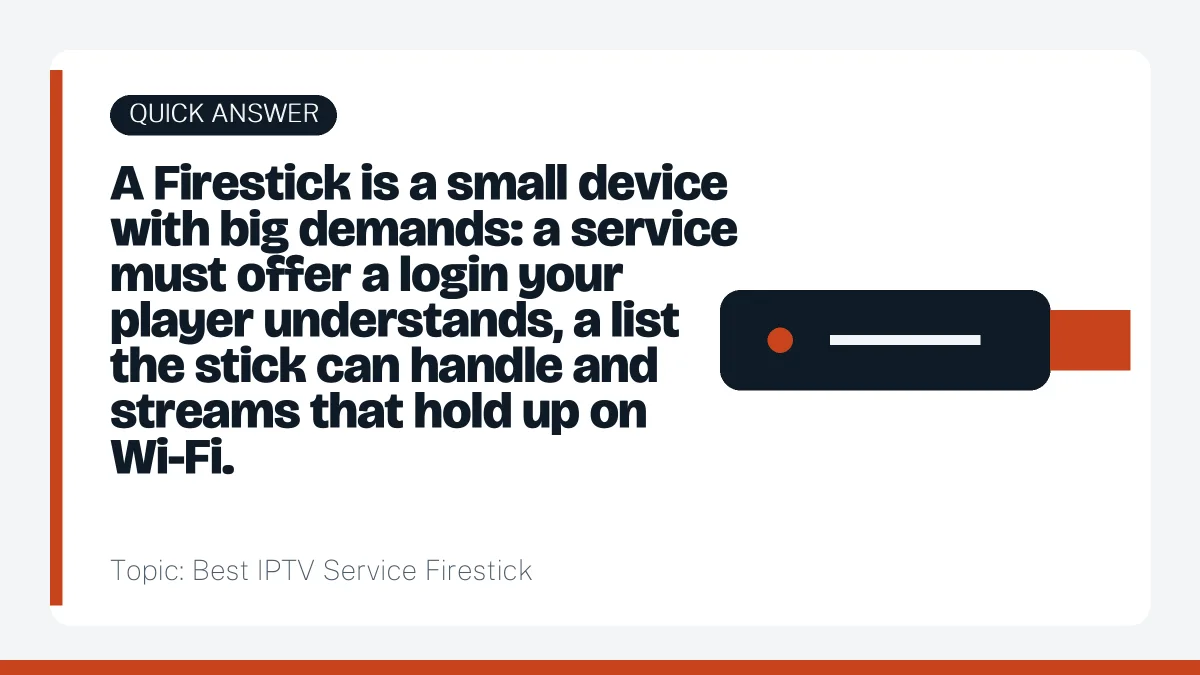 Quick answer: Best IPTV Service Firestick