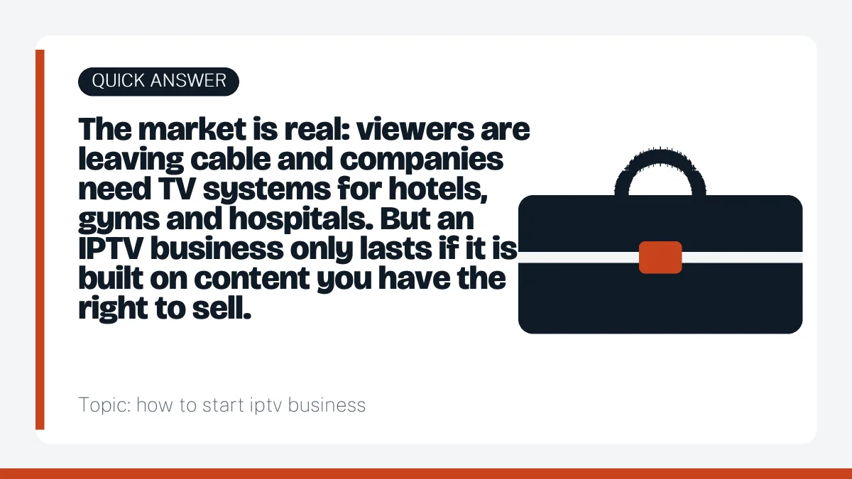 Quick answer: how to start iptv business