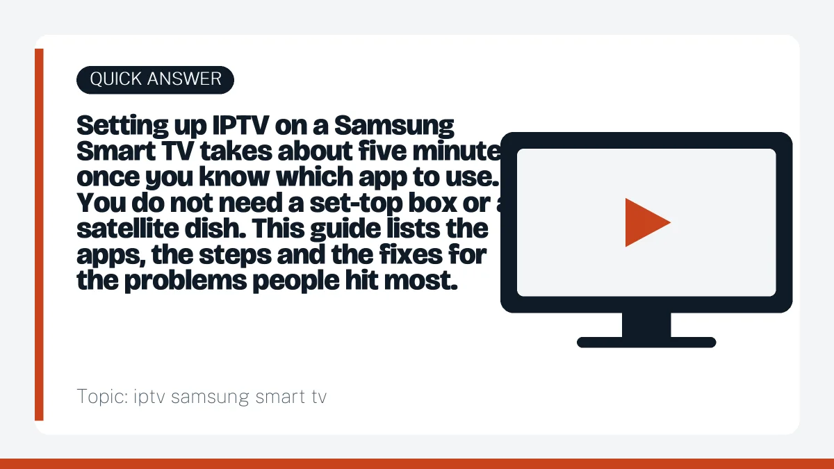 Quick answer: iptv samsung smart tv