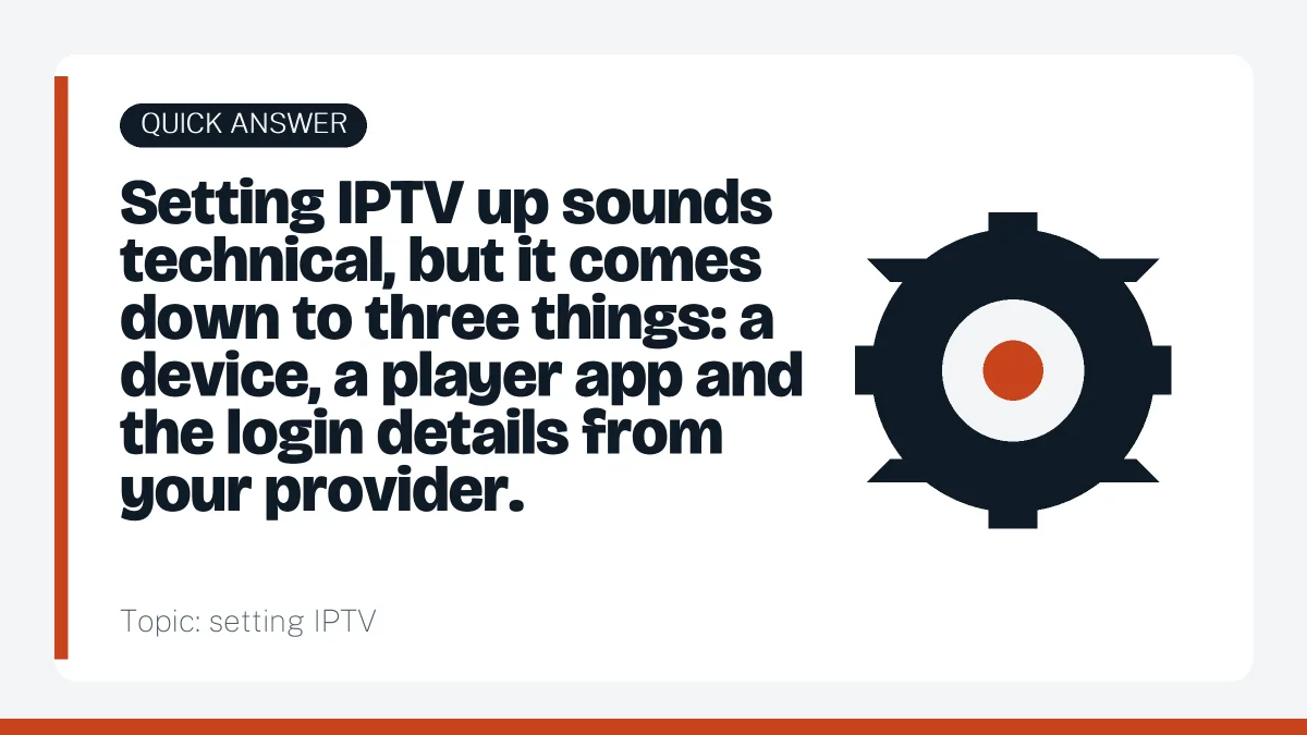 Quick answer: setting IPTV