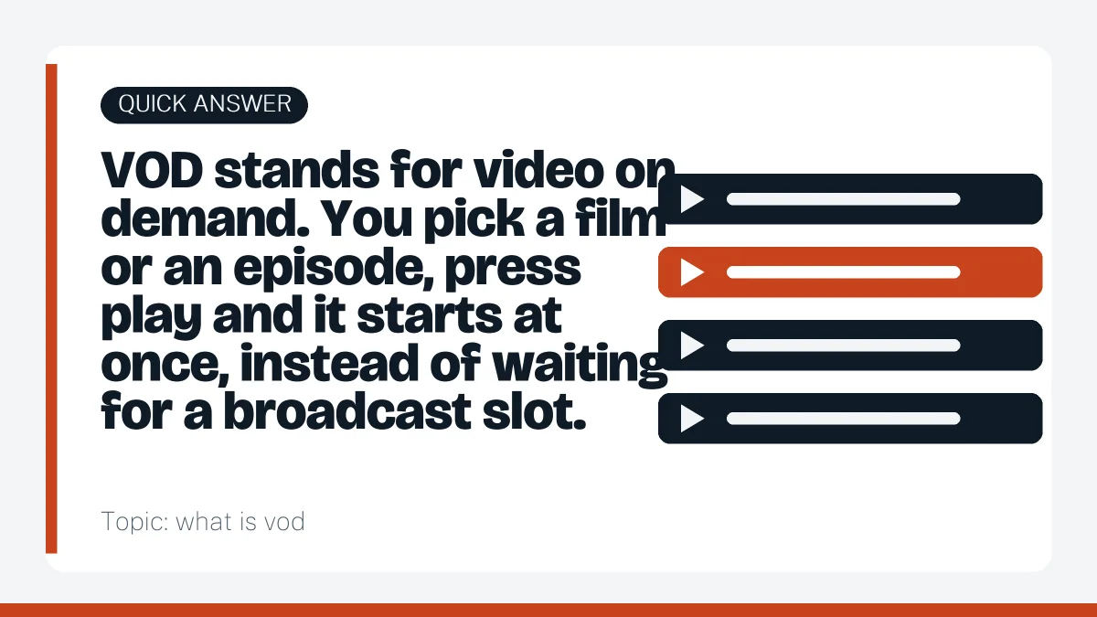 Quick answer: what is vod